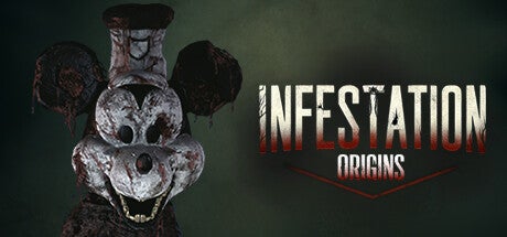 Infestation: Origins artwork showing a close up of a Mickey Mouse-like villain with the game's new name to one side