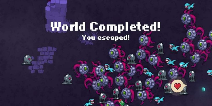 World completed screen
