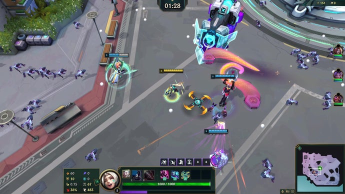 LoL Swarm mode official screenshot showing additional gameplay with Jinx