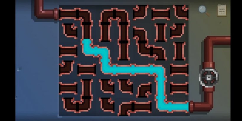 A pipe-puzzle from Darkside Detective