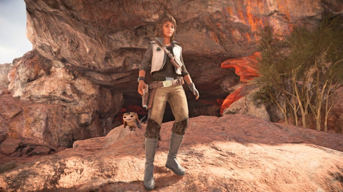 star wars outlaws kay in the scoundrel gear set