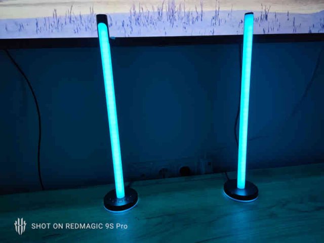 Image of Stealth Light-Up LED Desktop Tower Lights with blue ambiental colour.