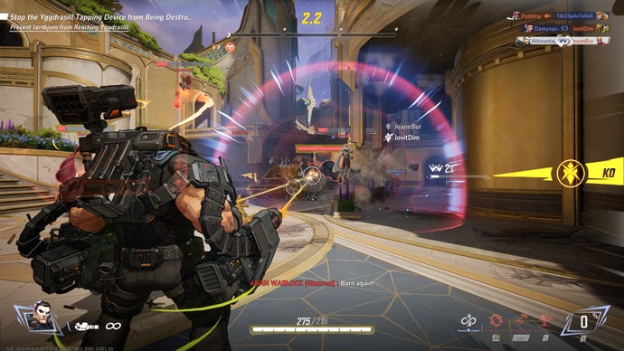 Marvel Rivals screenshot showing the Punisher in combat