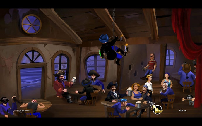 Inside the Scumm Bar in Secret of Monkey Island