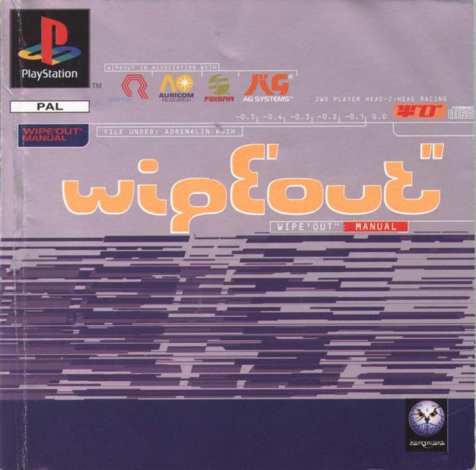 Wipeout manual scan showing the square manual cover