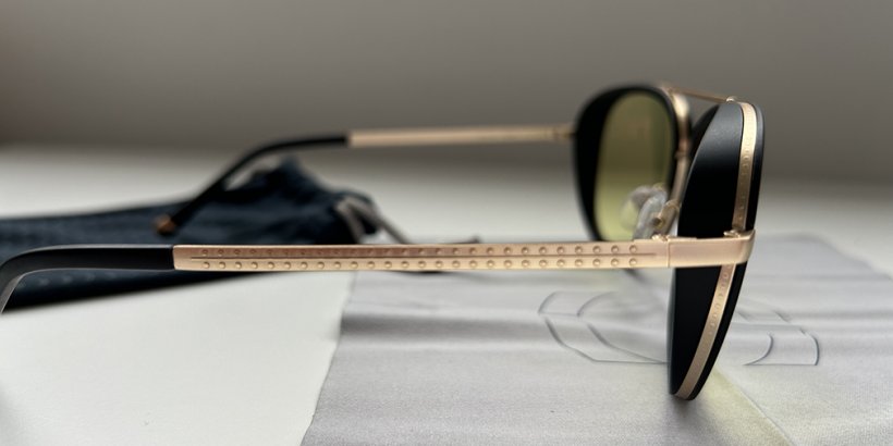 Side details on the Gunnar Dume glasses