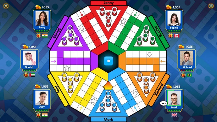 A screenshot of Ludo King on mobile.