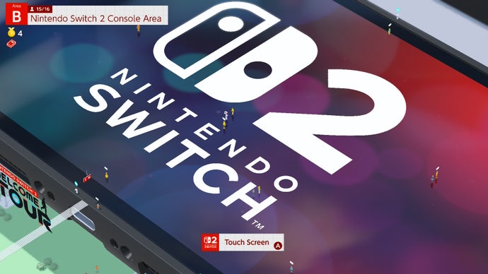 The Switch 2 screen in Welcome Tour.