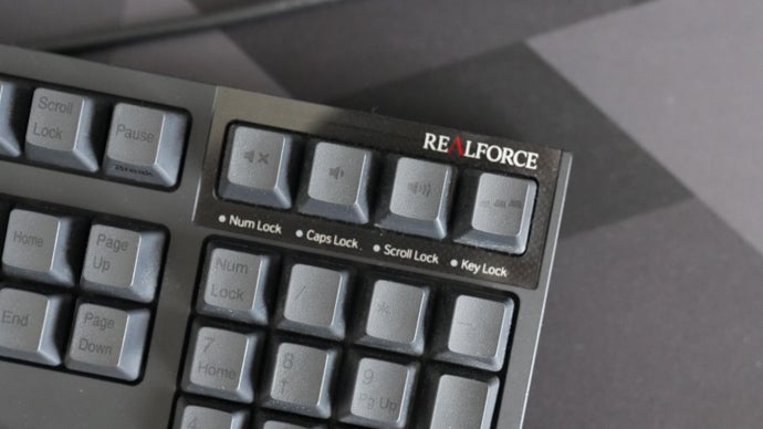 Topre Realforce R2 - detail (top right)