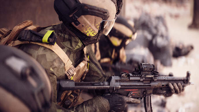 Official Battlefield 6 image showing soldiers up close in profile