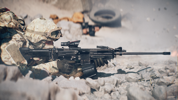 Official Battlefield 6 image showing a soldier with a sniper rifle