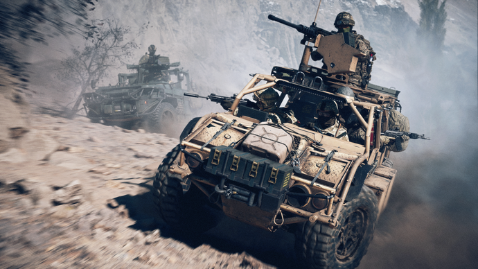 Official Battlefield 6 image showing a transport vehicle bursting with soldiers