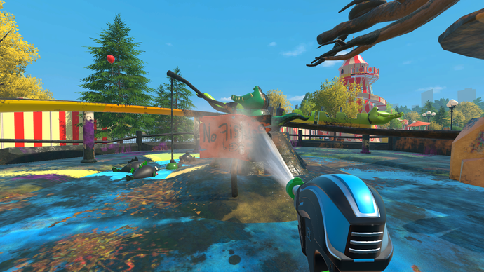 Powerwash Simulator 2 official screenshot showing a mini rollercoaster
