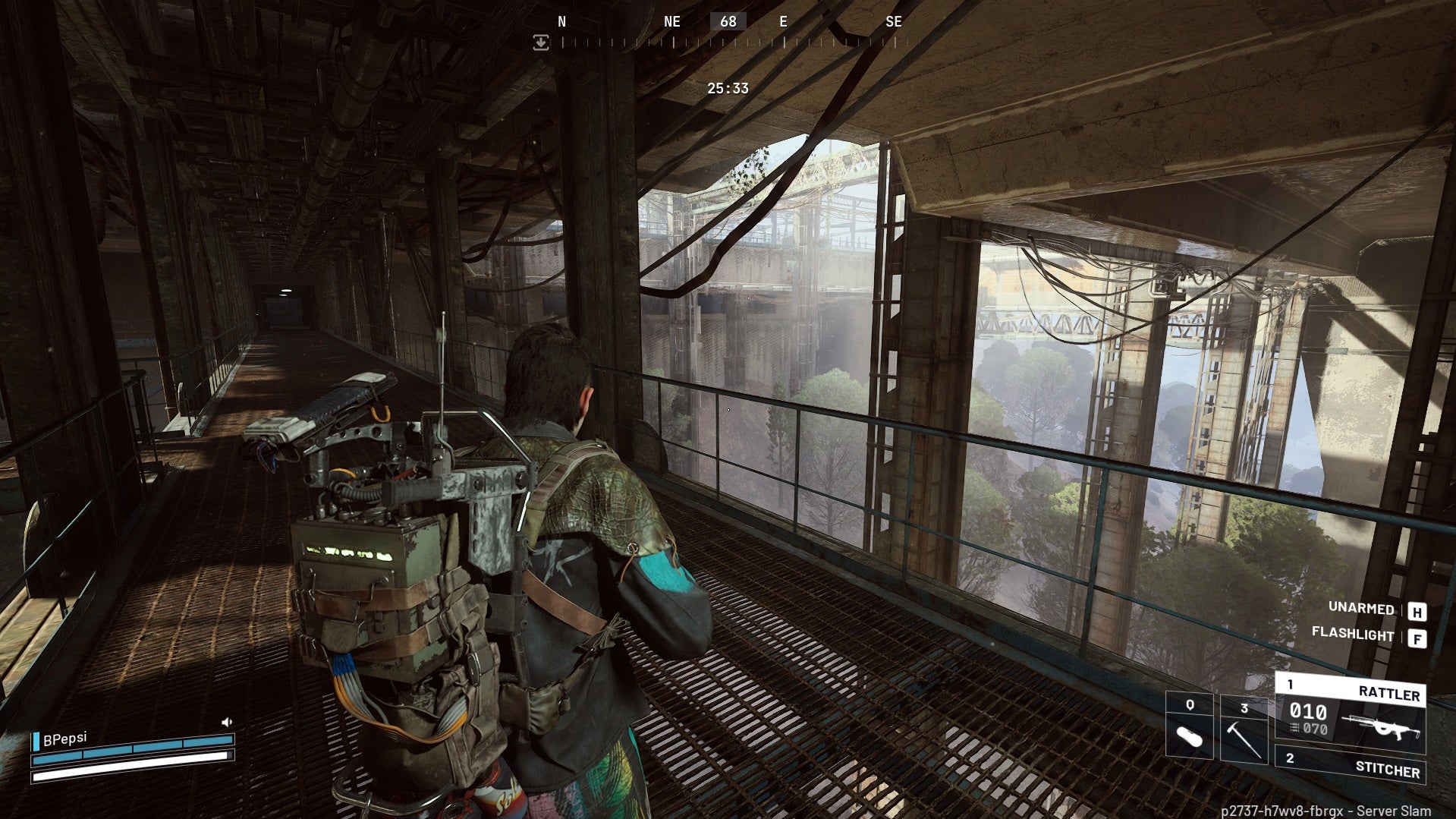 Arc Raiders long passageway beneath dam.