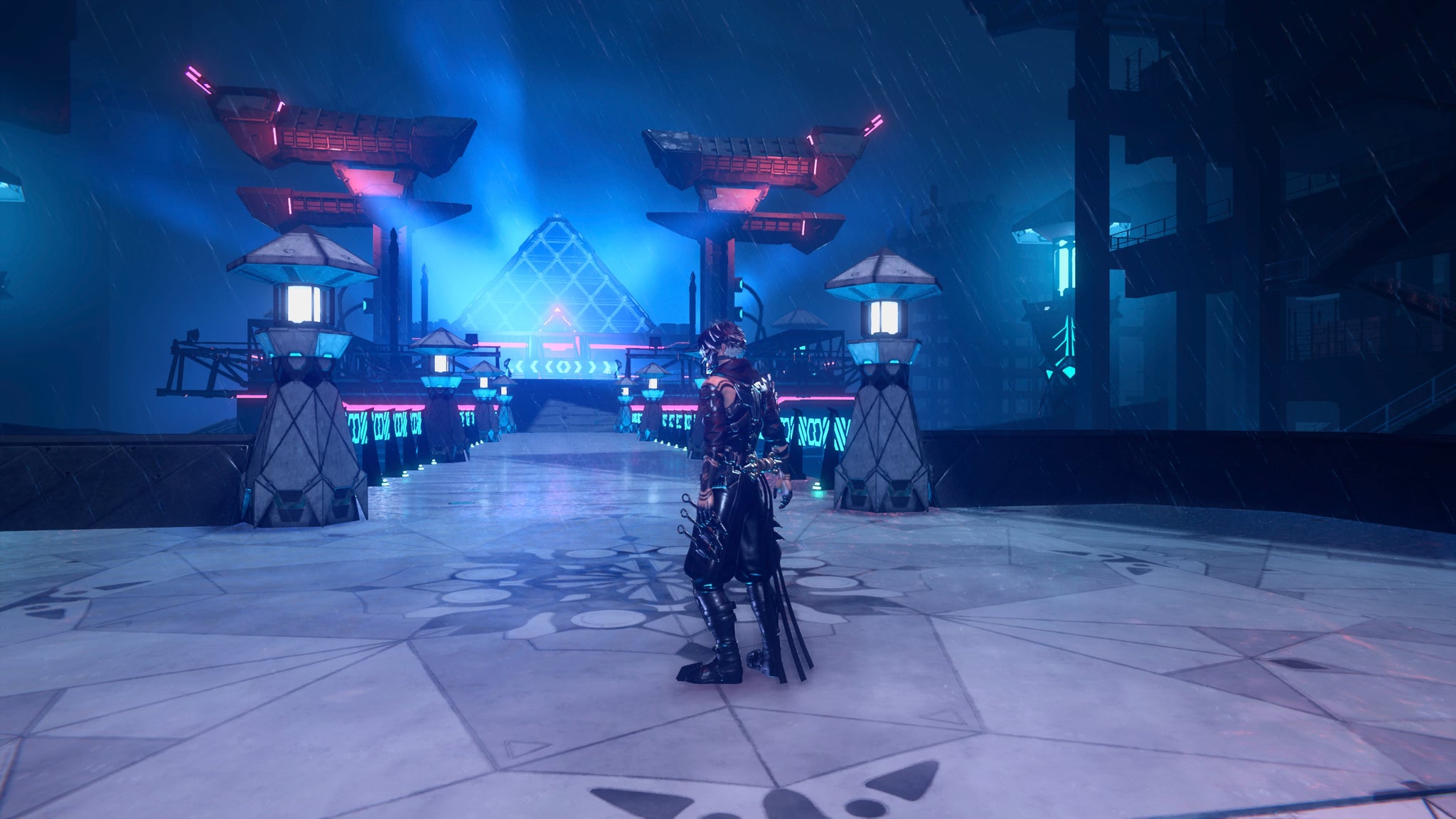 In-game screenshot showing Ninja Gaiden 4 in action.