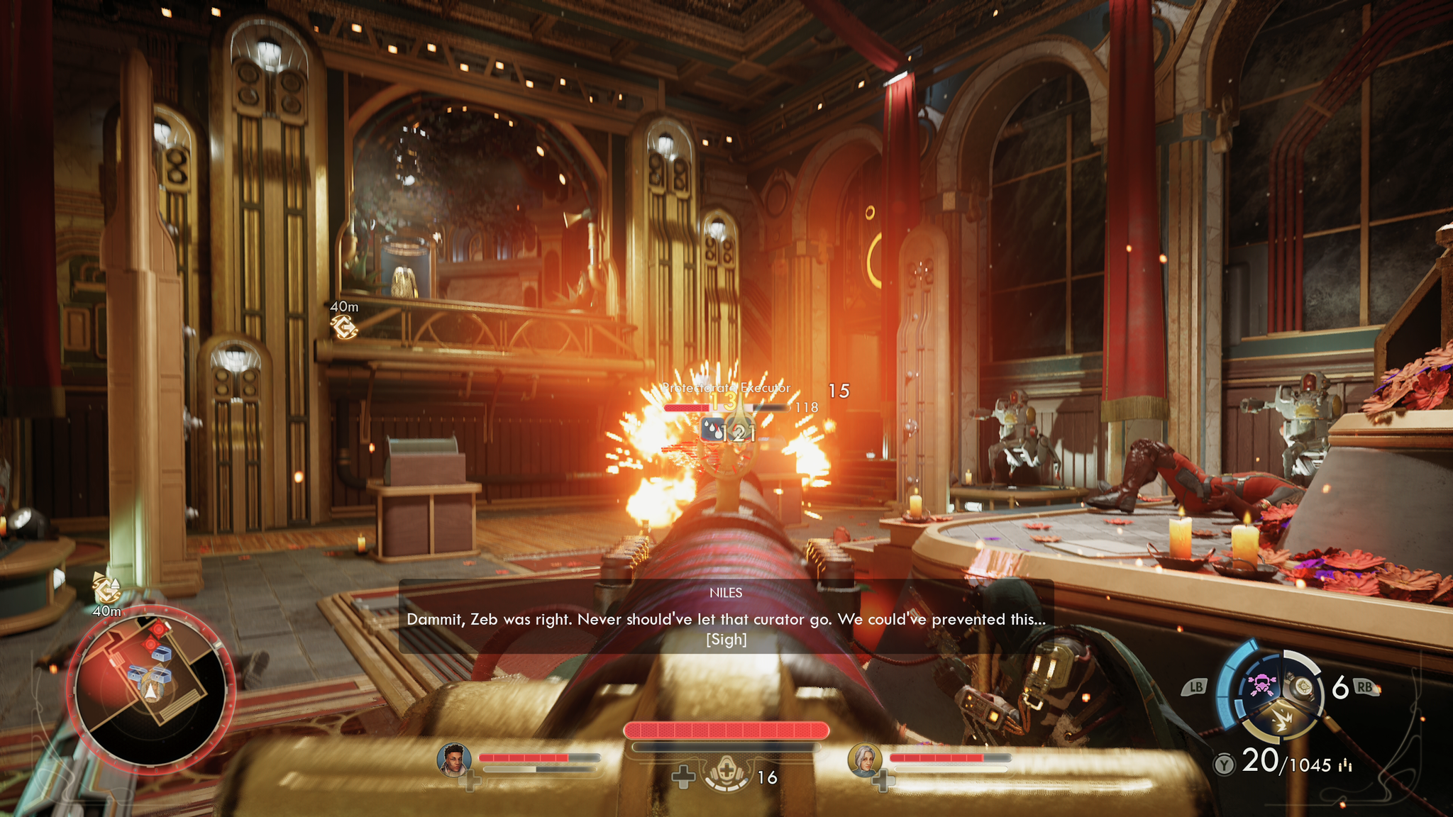 A screenshot of The Outer Worlds 2 running on Xbox Series X.