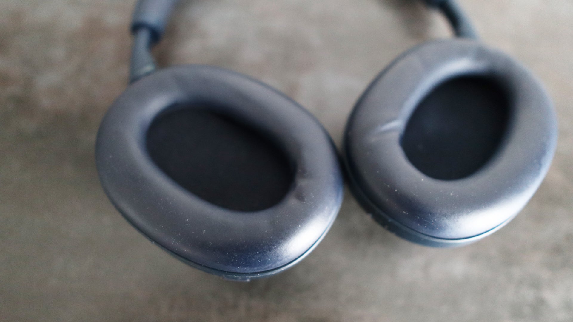 Closeup of earcups on Sony WH-1000XM6