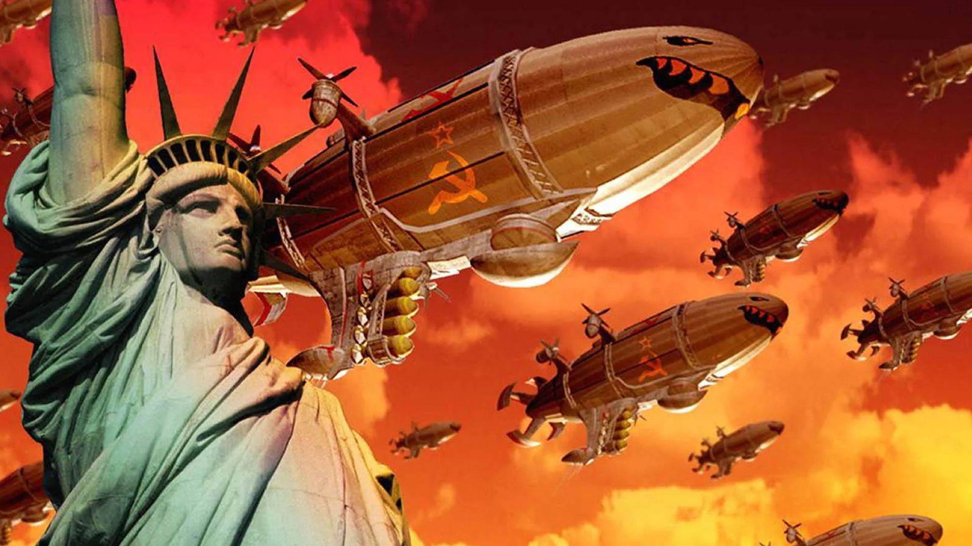 Key art from EA's Command & Conquer: Red Alert 2.