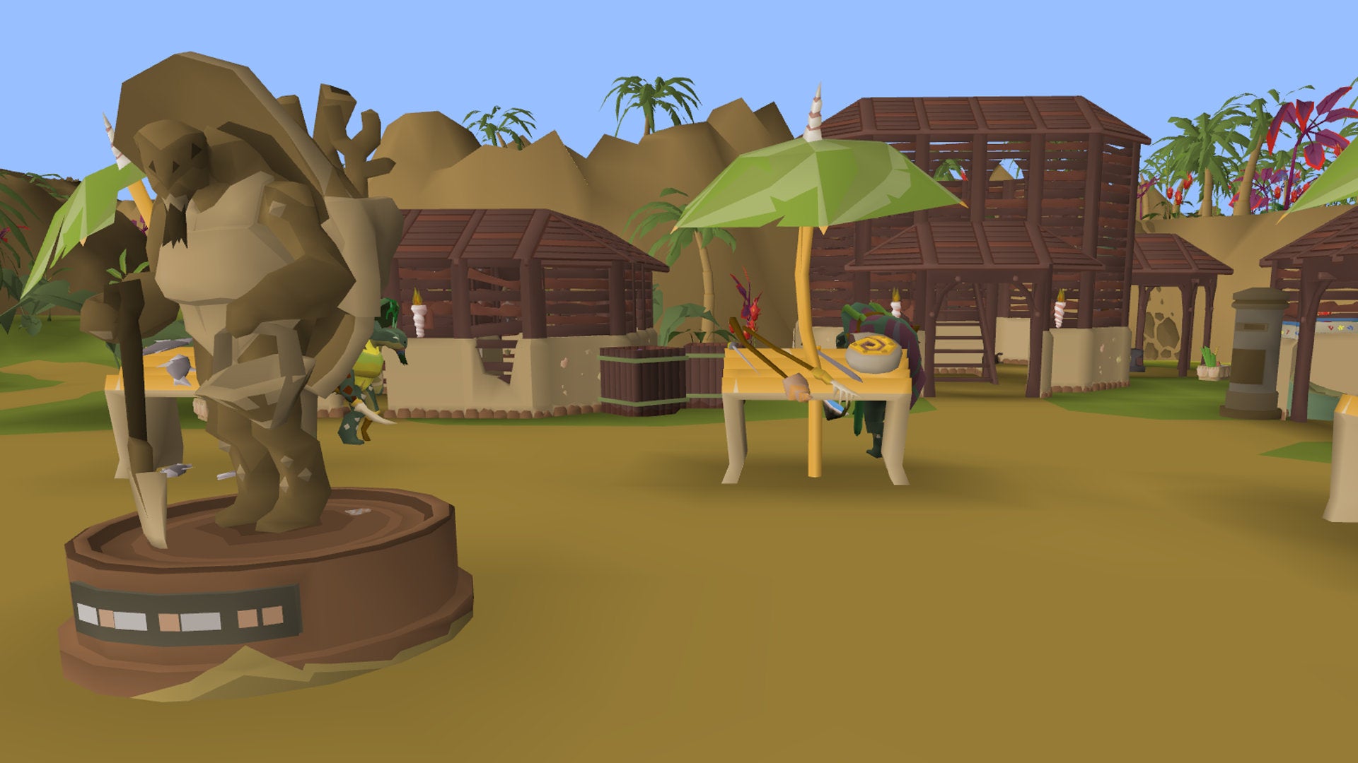 A Tortugan state, a human-like turtle, on The Great Conch island in Old School RuneScape.