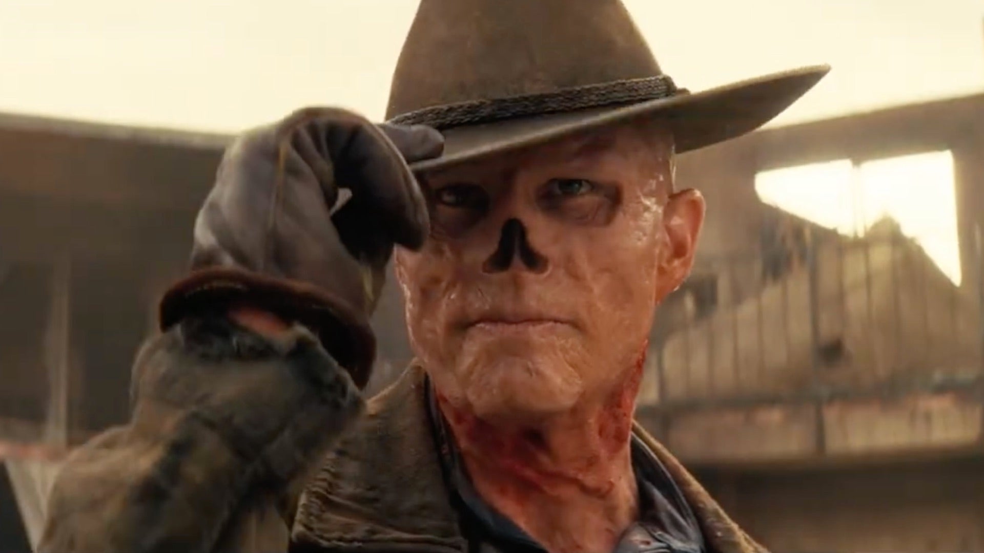 Walton Goggins as Cooper "The Ghoul" Howard in Fallout season two.